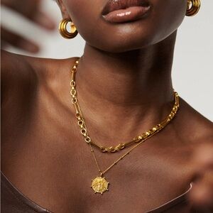 Missoma Lucy Williams Beaded Coin Necklace Gold